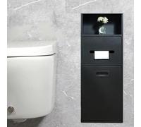 BuiltIn s Stainless Steel s With Removable Door With Trash Can Bathroom Shower Customized Next To Toilet Suitable For Parks Public Restrooms Black30X67White23X67Cm/9X26In (Grey 20x66cm/7.5x25.5in)