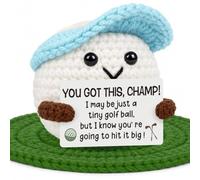 Buioata Golf Gifts Accessories for Men, Positive Crochet Golf Gifts Ideas, Emotional Support Nuggets for Men Christmas Birthday Present Golfers Funny Home Office Desk Decor