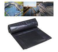 bujnie 0.3mm Garden Pool Membrane Black Pond Liner Can be Cut Flexible Foldable HDPE Pond Rubber Liner, for Koi Ponds, Streams, Fountains(1x5m(3.3x16.4ft))