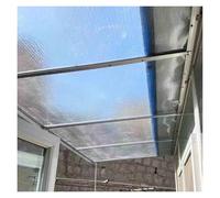 bujnie Poly Plastic Roof Panel Greenhouse Sheets 0.8 mm Waterproof Clear Daylighting Panels for Canopy, Carport, Customizable (0.8x2m/2.62x6.56ft)