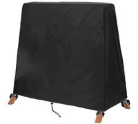 BUJUYUXU Hollywood Swing Cover Pointed Roof, Tarpaulin for Hollywood Swing Waterproof, UV and Weatherproof 420D Oxford Fabric Black (200 cm)