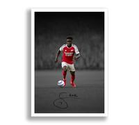 Bukayo Saka Arsenal Signed Photo Poster Print Picture Display Autograph Memorabilia for football fans Gift (A4 POSTER ONLY)