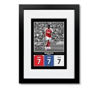 Bukayo Saka Arsenal Signed Photo Poster Print Picture Display Framed Autograph Memorabilia for Football Fans Gift England (A4 Framed & Mounted B+W)