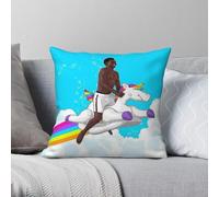 Bukayo Saka On A Unicorn Square Pillowcase Polyester Linen Velvet Creative Zip Decor Throw Pillow Case Sofa Cushion Cover