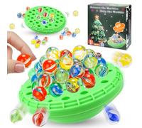Bukbas Marble Balancing Game - Wobble Marble Stacking Game for Kids 6+, Fun Family Challenge Games for Kids Adults with Built-in Storage, Christmas Family Party Game Night for 1-4 Players