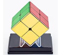 Bukefuno Cyclone Boys 2x2 Magnetic Mirror Reflective Cube Puzzle,Stickerless Magnetic Version 2x2x2 M Shiny Magic Speed Cube Toys