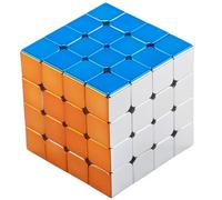 Bukefuno Cyclone Boys 4x4 Magnetic Mirror Reflective Cube Puzzle,Stickerless Magnetic Version 4x4x4 M Shiny Magic Speed Cube Toys