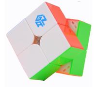 Bukefuno GAN 251 M Leap UV 2x2 Magnetic Cube Gans Mini Speed GAN 251 Leap 63 2x2x2 Stickerless Magnets Magic Puzzle(UV Coated Primary Internal)