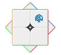 Bukefuno GAN 251 V2 2x2 Speed Magic Puzzle Magic Cube 51mm Stickerless 2025 | GAN251 V2 2x2x2 Cube Gans Mini Beginner Toy weight 47g GES+ vivid colors smooth controllable light durable fast practice
