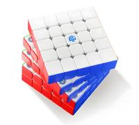 Bukefuno GAN 562M 5x5 UV Cube Puzzle Magnetic Without Sticker Gan 562M UV 5x5x5 Speed Puzzle GAN562M UV Standard Speed Cube UV Version