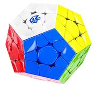 Bukefuno GAN Megaminx MagLev UV V2 Speed Magic Cube Puzzle 120 Magnets gan Megaminx Pentagonal Speed Cube Magnetic No Sticker UV Coating Black Base