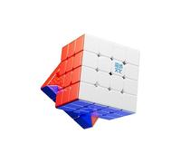 Bukefuno MoYu AoSu V7 DoubleTrack UV 4x4 Magic Cube Magnetic Moyu AoSu WRM V7 112 Magnets, Puzzle 4x4x4 DoubleTrack UV Magic Fabric Magic Sticker Free Speed Cube