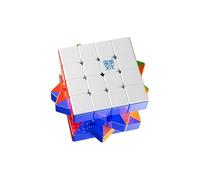Bukefuno MoYu AoSu V7 Triple Track UV 4x4 Magic Cube Magnetic Moyu AoSu WRM Ball Core V7 Puzzle 4x4x4 Triple Track UV Magic Cloth 160 Magnets,Stickerless Cube Speed