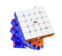 Bukefuno QY Toys Hong X Man 5x5 Magnetic Ball Core UV Speed Cube 2024 | Stickerless Flagship Coated 5x5x5 smooth turning excellent corner cutting stable control high-gloss grip durable premium