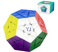 Bukefuno YJ yuhu Megaminx V3 Magnetic 3x3 Cube Stickerless Magic Dodecahedron yongjun yuhu V3 M 12-Side Magnetic Cube 3x3x3 Pentagonal 2026 Puzzle Cube Speed