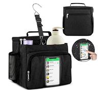 Bukere Shower Caddy Tote Bag, Portable Shower Caddy for College Dorm Travel, Separate Compartment, Large Capacity, Quick Dry Mesh Base, Hanging Toiletry Bath Bag for Student, Gym, Camp, Women Men