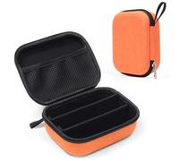 Bukere Sunglasses Organizer Case, Orange, 3 Slots