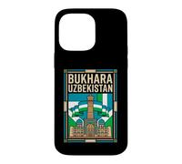 Bukhara Uzbekistan Flag Kalon Minaret Travel Art Design Case for iPhone 14 Pro Max