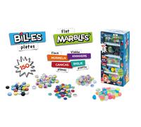 Buki Box of 150 Flat Marbles | Size: 1 Pack Buki Multicolor 1 Pack