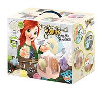 Buki Candle Making Kit for Kids - DIY Craft Kits for Children with Soya Wax, 9 Moulds & Cutters, Microwave Safe, Glitter & Pendant Accessories - Creative STEM Craft Activity, Girls Age 7+