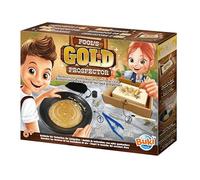 Buki Digger Gold Panning Kit for Kids - STEM Toys with 2 Techniques to Extract Nuggets, Gold Pan for Ages 8+ with Hammer, Chisel, Pipette & Tweezers - Educational Girls, Boys, Science Mining Set