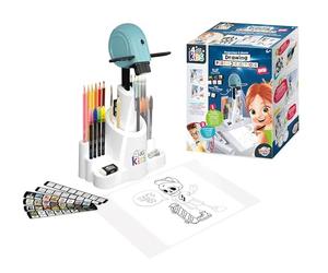 Buki Drawing Projector for Kids, Adjustable Height & Focus, Ages 6+ | Art Projector, 30 Images, 200 Decorations, 12 Pencils, 8 Markers, Unlimited Image Reproduction, Tracing Set