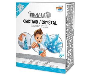 Buki France Mini Lab. Kids Chemistry Set. Childrens Science Experiments. STEM Toy. Suitable for Boys & Girls 8+ (Crystals)