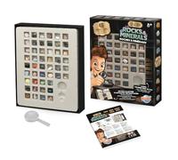Buki France - Rocks & Minerals Collection - 48 Stones to discover - Rose Quartz, Jasper, Agate, Obsidian - Geology Educational Kit - Ages 8 and above - 2441