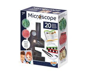 BUKI MR450 Children's Microscope Set from 7 Years - Microscope with 100x, 300x & 600x Magnification - 20 Experiments