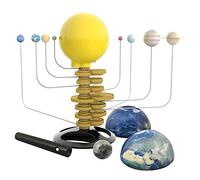 BUKI France Motorised Solar System - 2-in-1 STEM Toy for Kids Age 8+ | Light-Up Sun with Rotating Planets & Real Orbit Cycles | Learn About Eclipses Using Torch | Interactive Space Science Kit