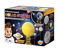 BUKI France Motorised Solar System - 2-in-1 STEM Toy for Kids Age 8+ | Light-Up Sun with Rotating Planets & Real Orbit Cycles | Learn About Eclipses Using Torch | Interactive Space Science Kit