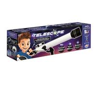 BUKI TS010 Telescope for Children Aged 8+ - 40 Activities to Discover Starry Sky, Planets and Moon - 60mm Aperture 700mm Focal Length Metal Tube 3 Eyepieces Aluminium Tripod