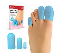 Bukihome 16 PCS Toe Protectors, Silicone Toe Caps Toe Sleeve Protectors, Prevent Pain Relief for Corns, Blisters and Ingrown Toenails (4 Large Size + 8 Medium Size + 4 Small Size)