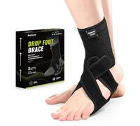 Bukihome Adjustable AFO Foot Drop Brace - Foot Support for Walking with Shoes, Socks, or Barefoot - Relieves Foot Drop, Plantar Fasciitis, Stroke & MS Recovery - Unisex（Include Left and Right）