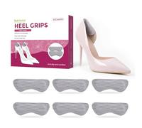 Bukihome Heel Pads Grips for Shoes - Strong Adhesive Heel Cushion Inserts Improve Shoe Fit, Prevent Slipping, Rubbing, Blisters, Foot Pain - Heel Peotector for Women Men Shoes Too Big (Gray,3 Pairs)