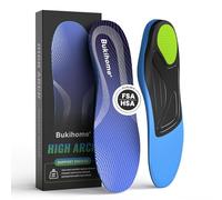 Bukihome High Arch Support Orthotic Insoles Men Women - 220+lbs Heavy Duty Support, Plantar Fasciitis Relief & Flat Feet, Work Boot Insoles for Standing All Day, L