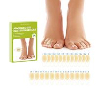 Bukihome Hydrocolloid Blister Plasters - 24 Count Cushioned Plasters for Feet, Toe, Heel - Waterproof Plasters for Blister Recovery, Travel Essentials (Toe Pack)