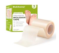 Bukihome Hydrocolloid Roll - Hydrocolloid Bandages Patch with Self-Adhesive - 2.56in*9.84ft Tape for Blister, Burn, Acne Care - Cut-to-Size, Ultra Absorbent, Waterproof, First Aid Kit Essential