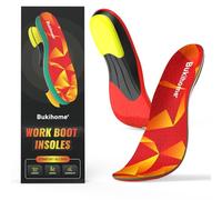 Bukihome Orthotic Insoles for Plantar Fasciitis Relief - Heavy Duty Work Insoles with Anti-Fatigue Arch Support, Shock Absorption & Heel Cushion - Men Women Shoe Inserts -XL