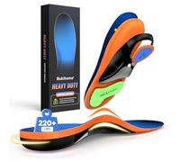 Bukihome Work Boot Insoles & Inserts - High Arch Support Insoles for Standing All Day- Heel Cups & Shoe Inserts for Plantar Fasciitis, Flat Feet, Achilles Tendonitis, Heel Pain