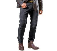 BUKKNYE Mens Motorcycle Motorbike Trousers Straight Leg Skinny Fit Trendy Armoured Biker Jeans Protective Tactical Cargo Pants Big&Tall Grey