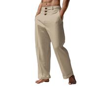 BUKKNYE Mens Plus Size Trousers Formal High Waist Big & Tall Trousers Pants Lightweight Smart Business Office
