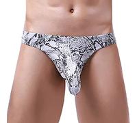 BUKKNYE Men's Sexy Briefs Underwear Funny Printed Cotton Soft Comfy Lounge Shorts Ultra-Thin Daily Sports Pyjamas Bottoms