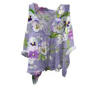 BUKKNYE Womens Oversized Shirt Cotton Shirts for Women UK Plus Size Summer Tops Plus Size White Blouse Brushed Cotton Shirts for Women Purple Tops Summer Shirt Women