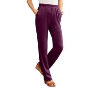 BUKKNYE Women's Pyjamas Bottoms Trousers Nightwear Super Soft Comfy Modal Lounge Sleep Pants for All Seasons Wine