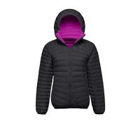 BUKKNYE Women's Reversible Puffer Jackets Oversized Lightweight Packable Full Ziper Warm Hoodies Water Repellent Windproof Transitional Padded Down Jacket Winter Quilted Jackets Purple