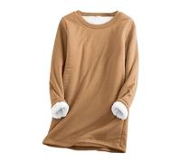 BUKKNYE Women's Sherpa Fleece Lined Sweatshirts Without Hood Thick Warm Fall Winter Shirts I'm Still Freezing ME 24:7 Funny Sweater Pullover Plus Size Print Long Tops
