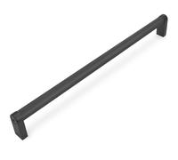 BUKOBYHE 10 Pack 10 inch(254mm) Matte Black Cabinet Handles Black Kitchen Cabinet Pulls Solid Cabinet Door Handles Kitchen Cabinet Hardware