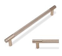BUKOBYHE 10 Pack 7.5 Inch Champagne Bronze Kitchen Cabinet Handles Knurled Cabinet Pulls Drawer Pulls Cabinet Hardware