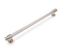 BUKOBYHE 6 Pack 10Inch Brushed Satin Nickel Kitchen Cabinet Handles Knurled Cabinet Pulls Drawer Pulls Kitchen Hardware